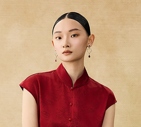 HECO Chinese Style Improved Small Stand Collar Shirt - HEAT .