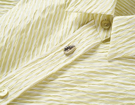 COMME MOI  sleeveless striped short shirt - TIMOTHY.