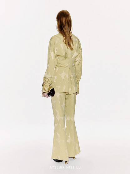 ATELIER MISS LU New Chinese Texture Acetate Waist Top - SIDNEY.