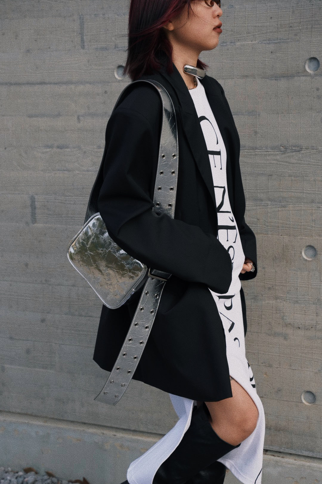 IUBALLET Small Leather Square Bag- GRACE.