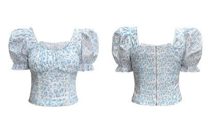 CHECOCRE Stubble guest French temperament court style design top -UNICORN.