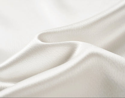 COMME MOI Lu Yan Designer New Women's Half Placket Strip Top Satin Shirt - SAINTS .