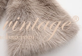 Le Palais Vintage  fur coat woolen trousers-DIOR