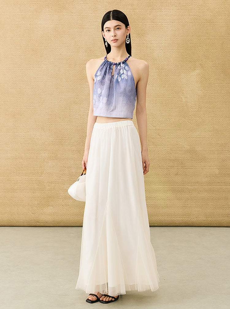 HECO Chinese style simple large elegant and flowing skirt - ELITE.