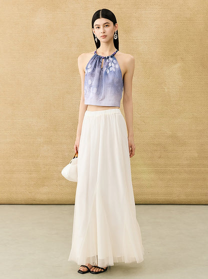 HECO Chinese style simple large elegant and flowing skirt - ELITE.