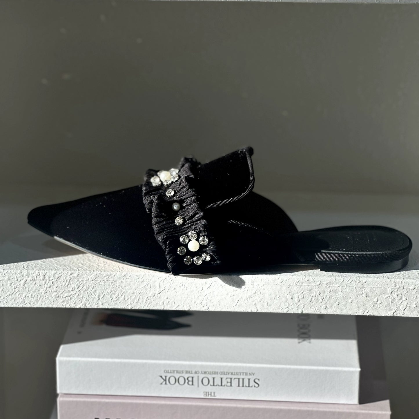 B-FEI pointed toe flat women's slippers-CHAH.