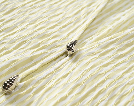 COMME MOI Yellow puff sleeve low-neck shirt - GRANT.