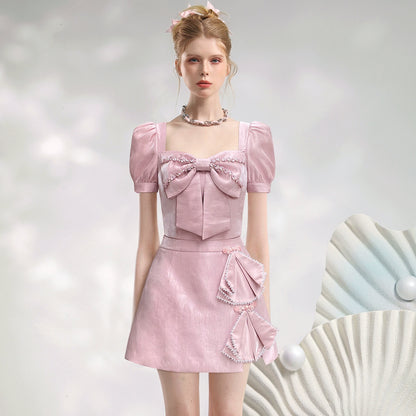 CHECOCRE Stubble French Romantic Celebrity Temperament Suit Skirt - ABRUPT.