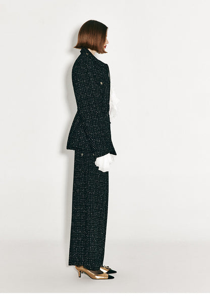 ATELIER MISS LU Adjustable Cinched Tweed Hunting Jacket - RAMSEY
