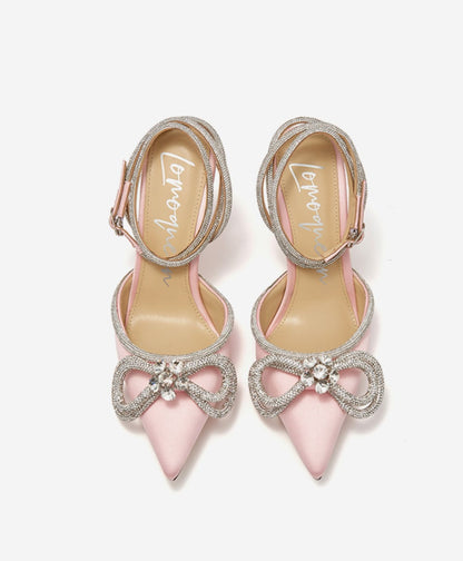 SHOESZOOO Strap French Pointed-toe Stiletto Heel- MEDIA.