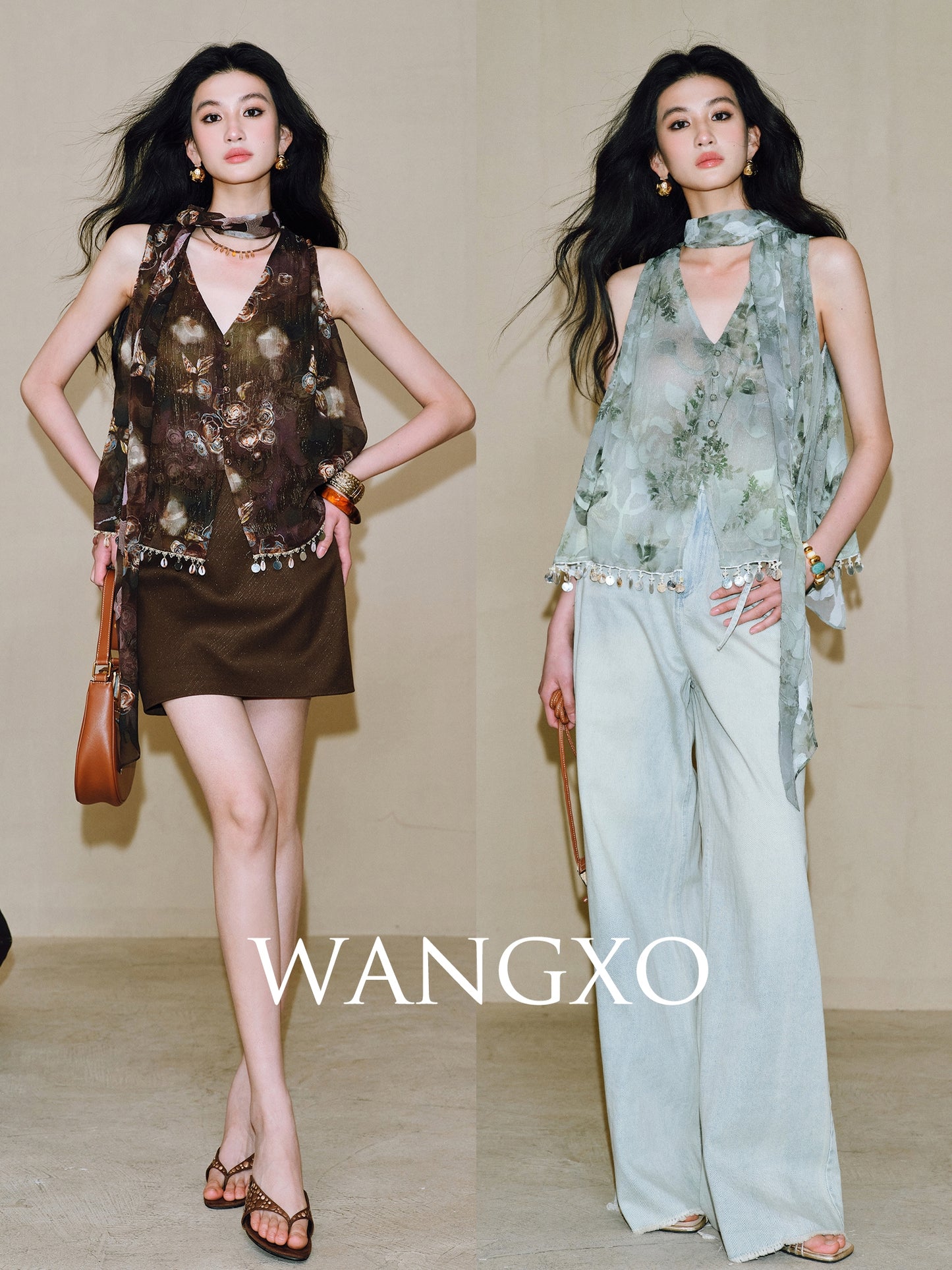 WANGXO Fleur Couture Loose Sleeveless Top - CERIS.