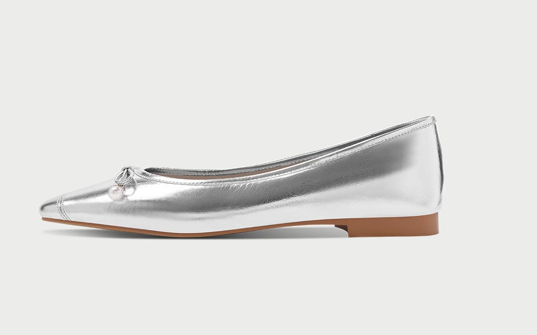 PJJUU Classy round toe flats pumps- CONK.