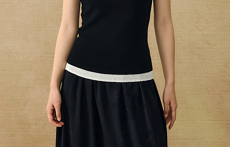 HECO Chinese Lace Edge Camisole Breathable Tencel Versatile Top - REACH.