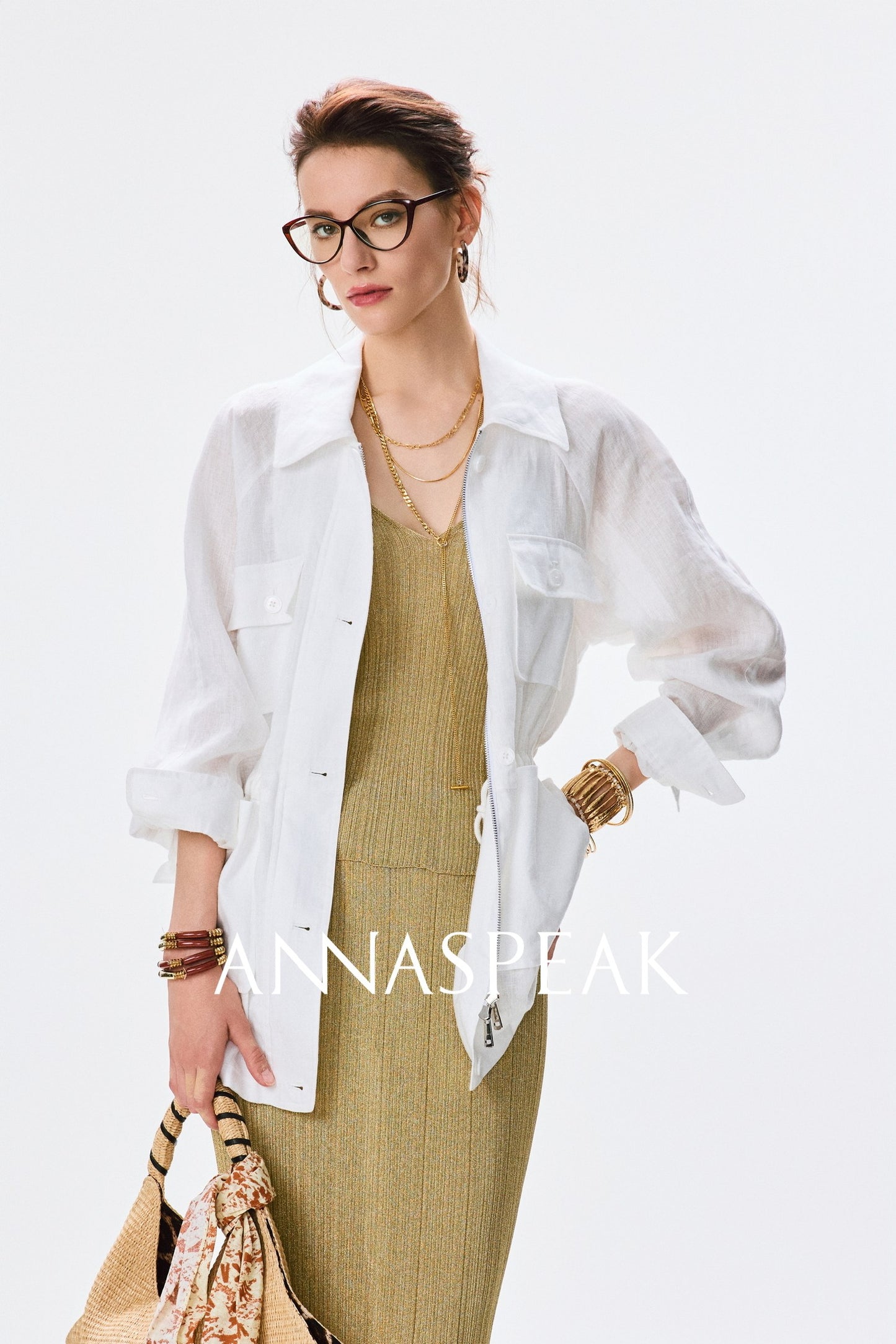 ANNASPEAK dry soft and cool VISCOSE pit strip suspender straight skirt set-CHOTA.