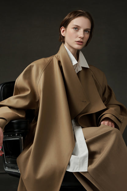 PIAOIN Silhouette design short windbreaker women's luxury jacket commuter-JEAN