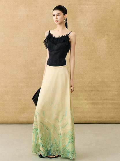 HECO Chinese High-end Acetate Lace Splicing Camisole - ZEPH.