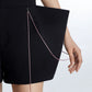 Structured unique designer high fashion luxury high-waisted salblack coral shorts pocket - Cuwe