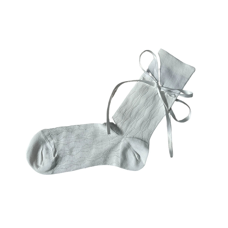 Le Palais Vintage Luxury Ribbon Cotton Socks-Gaby
