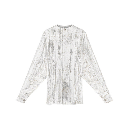 TUYUE Linen Light and Transparent Multi-Cut Waist Casual Shirt- MABEL.
