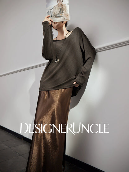 DGU "Obscure" women's new retro loose slimming versatile high-end top trend- Frances ?