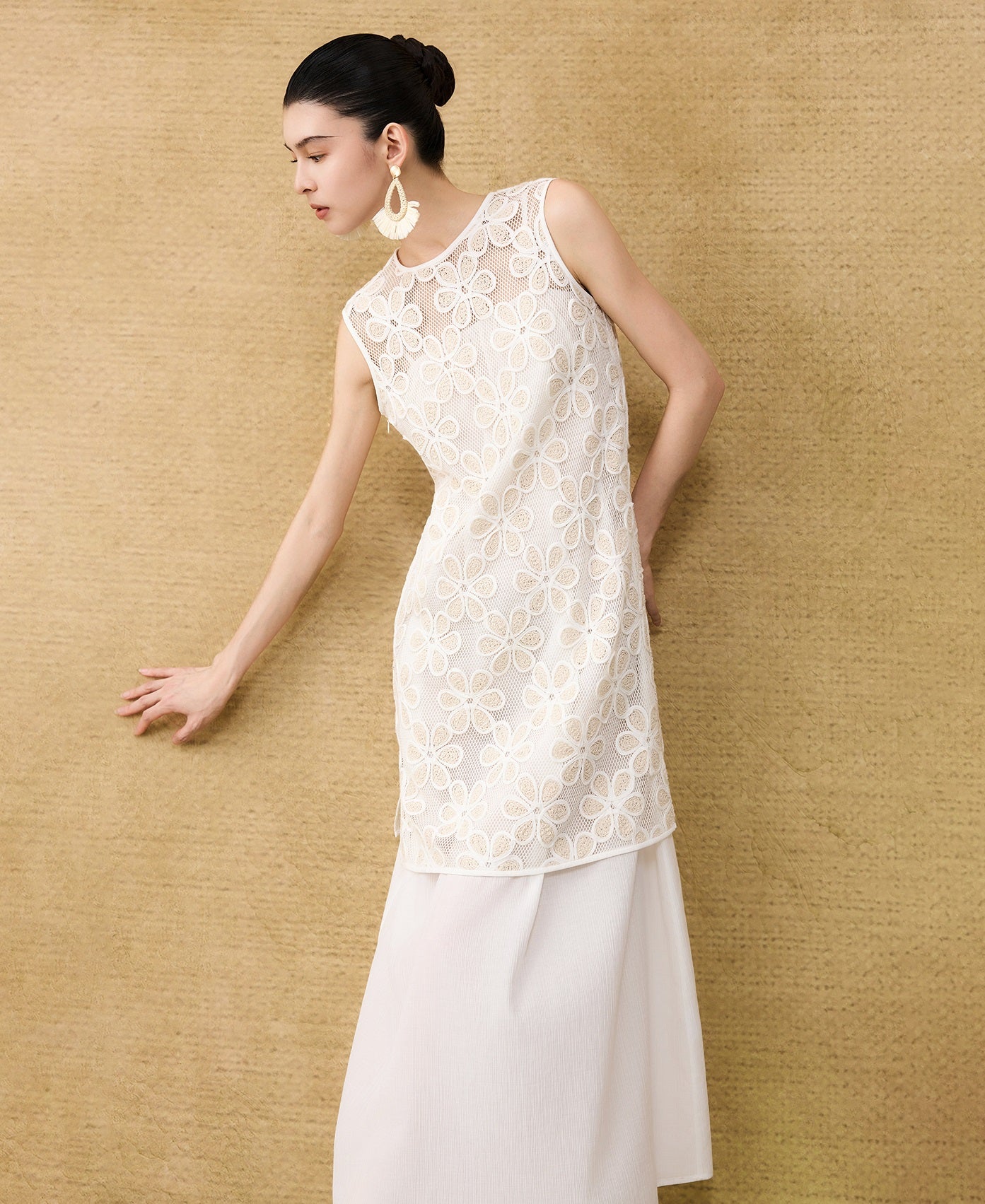 HECO Chinese three-dimensional embroidered dress two-piece dress - SQUIRM.