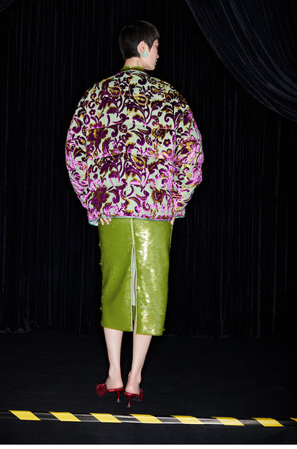 M essential Mackay designer Barcelona colourful iron-embroidered jacket dress set- four.