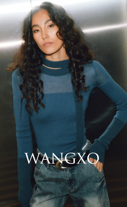 WANGXO | Luxurious Yak Wool Elegant Slim Knitwear Top-TARA.