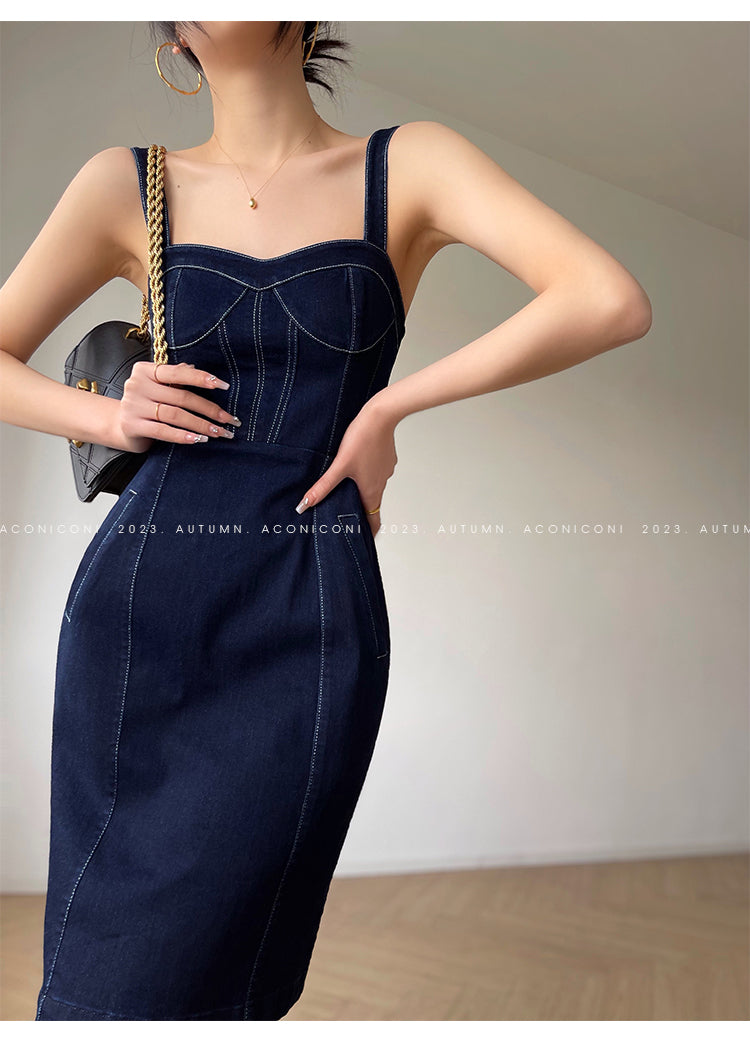 Aconiconi Luxury Blue Denim jacket - Poetry from the Other Shore