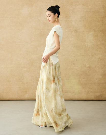 HECO Chinese Versatile Beveled Side Buckle V-Neck Knit Top - BREA.