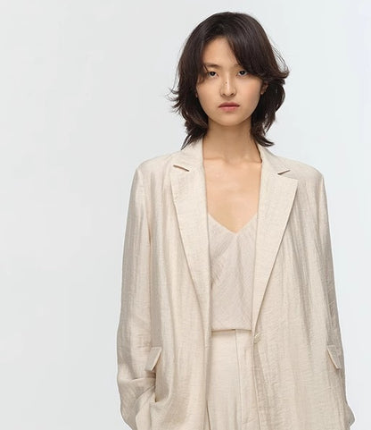 COMME MOI summer women's classic straight suit - PRIMI.