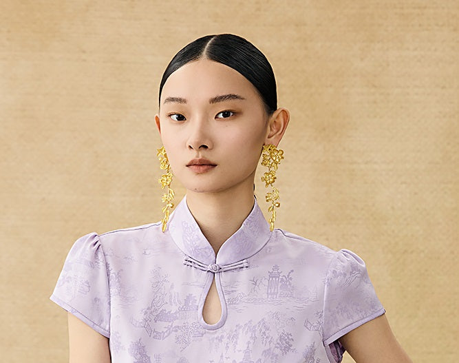 HECO Chinese Acetate Drop Neck Short Sleeve T-Shirt - GAIN.