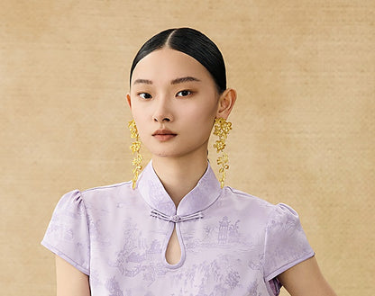 HECO Chinese Acetate Drop Neck Short Sleeve T-Shirt - GAIN.