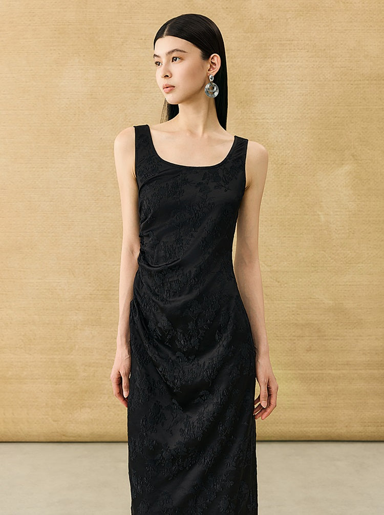 HECO Chinese Style Acetate Shirder Dress - LOLA.