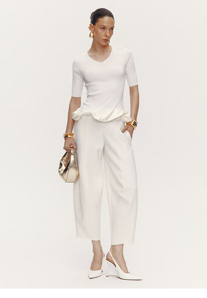 ATELIER MISS LU [After the Drama] New Artistic Scimitar Silhouette Pants - GRAT.