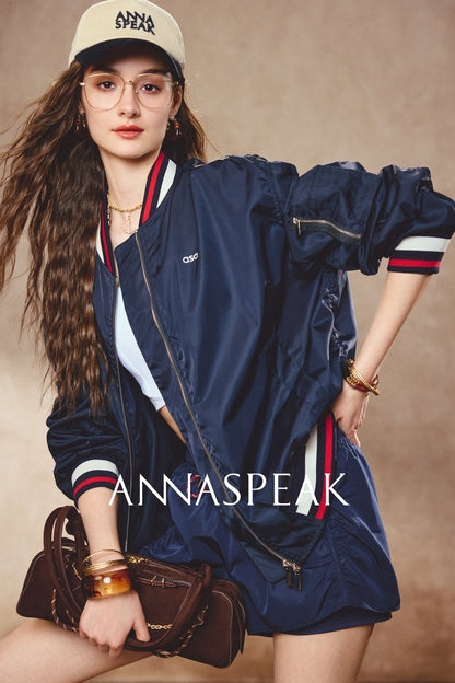 ANNASPEAK collar bomber jacket-ELI.