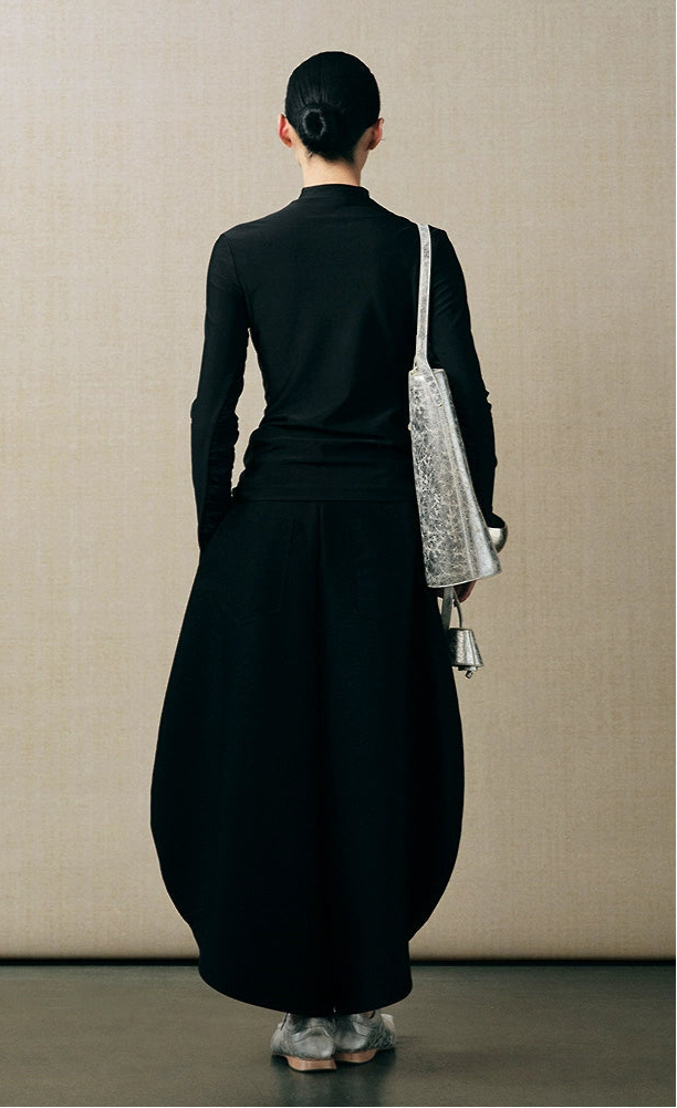 ZHUCHONGYUN loose cocoon-shaped three-dimensional cut wide trousers - FEYRE.