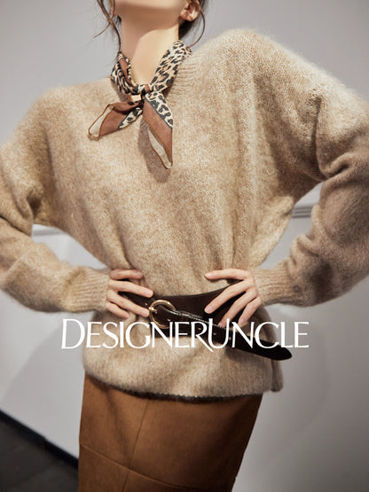 DGU "Nixiang" Raw Coconut Sweater New Lazy Style Loose and Versatile Slimming Temperament Top - Alexander.