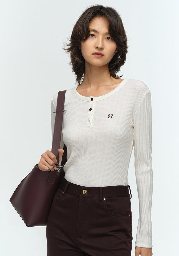 COMME MOI Lu Yan designer new women's irregular split barrel bag shoulder bag - FAITH.