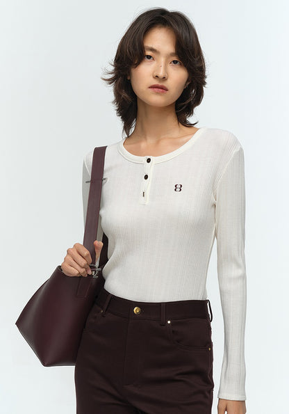 COMME MOI Lu Yan designer new women's irregular split barrel bag shoulder bag - FAITH.