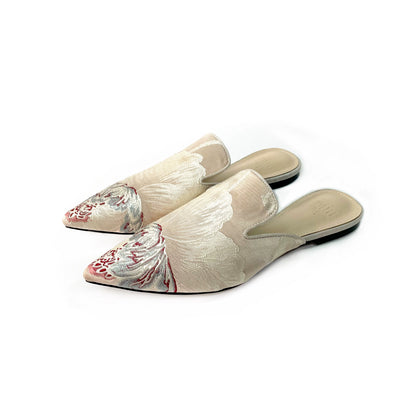 B-FEI handmade flat pointed toe women's mules- YUNIT.