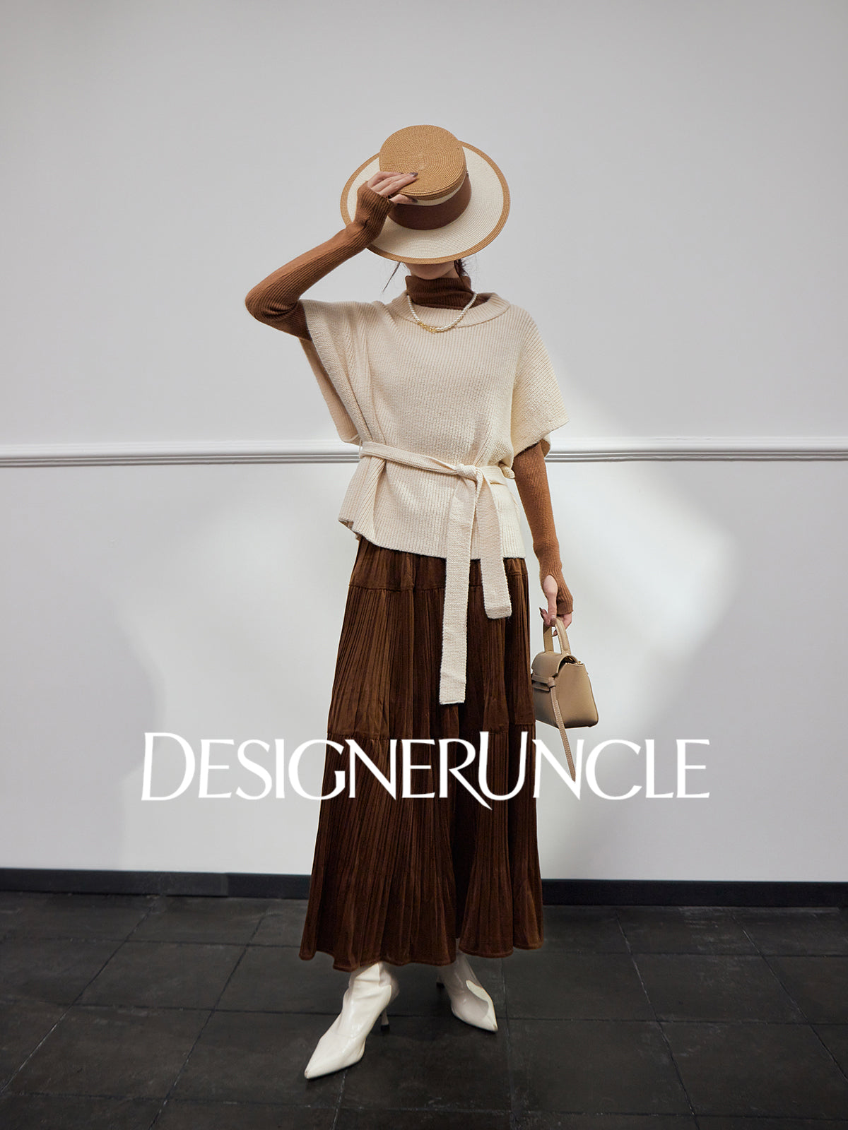 DGU| Off-white vest loose niche design fashionable loose top - Kyla.