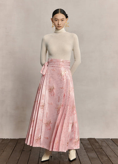 HECO dragon weaving golden high-waisted skirt women - praise.