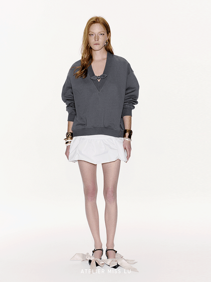 ATELIER MISS LU skirt bud design cropped culottes - MARA.
