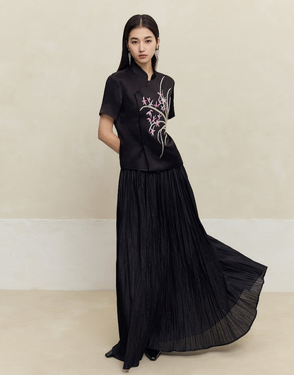 HECO Draped Acetate Short Sleeve T-Shirt Top Women - ministry.