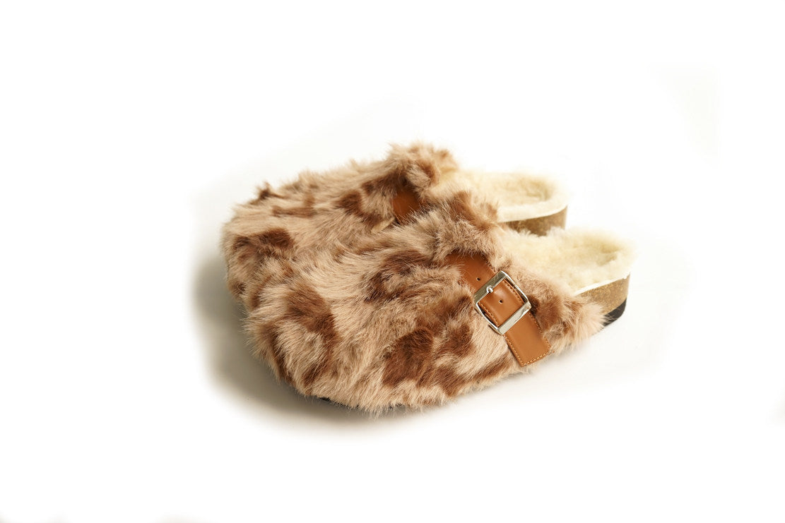 B-FEI leopard print round toe shoe-MAKI.