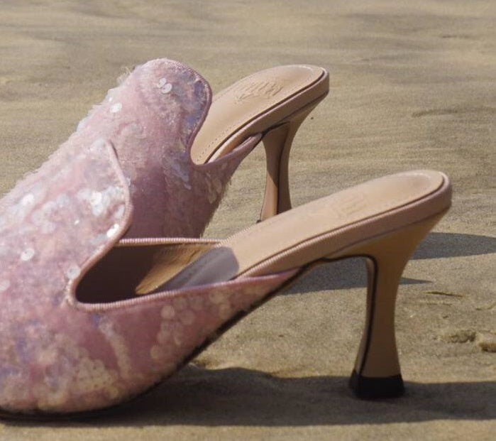 B-FEI pointed toe high-heeled sandals-TENG.