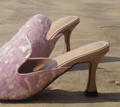 B-FEI pointed toe high-heeled sandals-TENG.