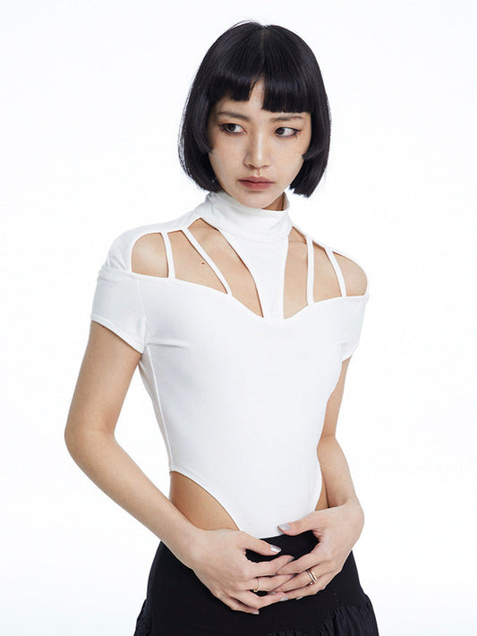 TINY IN cut-out short sleeve one-piece women's summer top -ANDRE