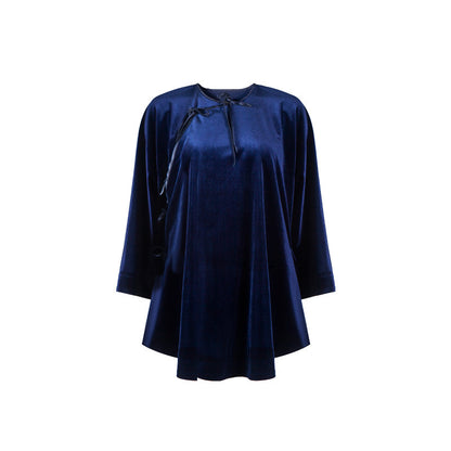 TUYUE  velvet lace-up top- FRED