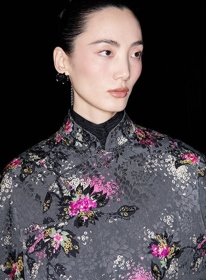 M essential Ma Kai designer Cherry Blossom Print  Pipa Jacket - NAIL.